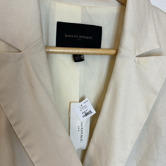 NWT Banana Republic Factory Palma Linen Double Breasted Blazer - Picture 4 of 8